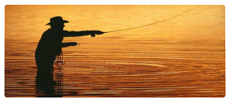 DNSEMP-L-321-BZ Gone Fishing (Man) Bronze